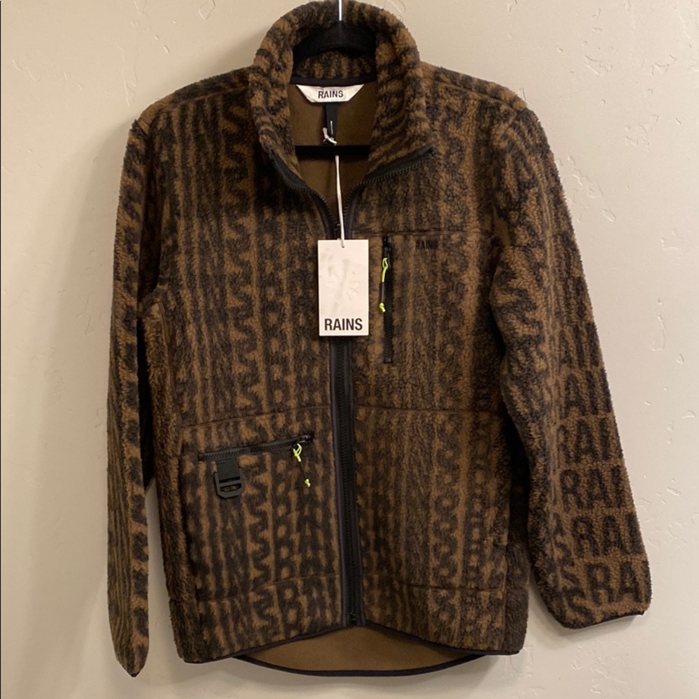 Rains Brown Patterned Jacket
